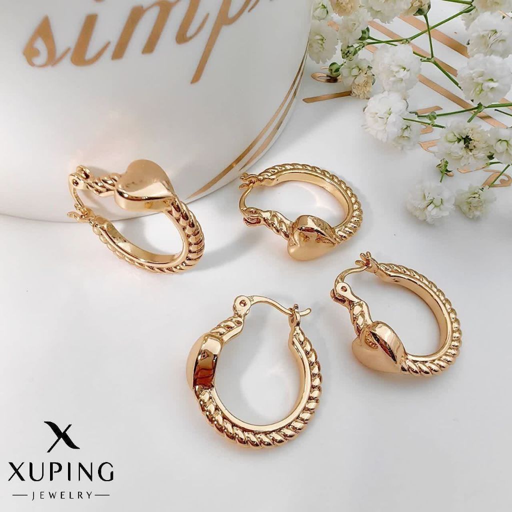 گوشواره قلبی ژوپینگ کد 2313 - خرید آنلاین از گالری آداس